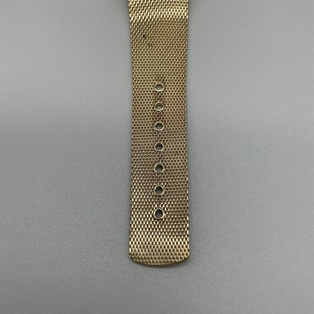 Anne Klein Womens Watch 25mm Cream Dial Gold Tone Mesh Band 10/6416 New Battery